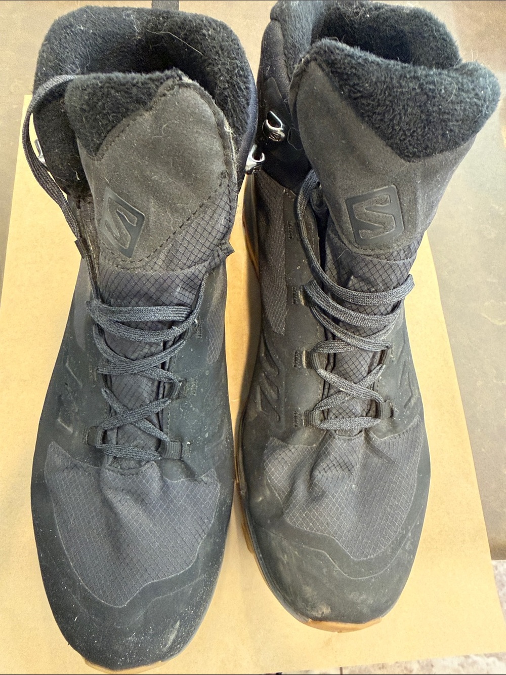 Salomon Men's Black Winter Lace-Up Boots